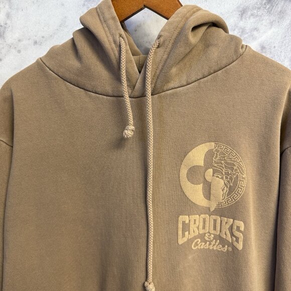 Crooks & Castles Hoodie Sweatshirt Mens Medium Brown - Picture 3 of 10